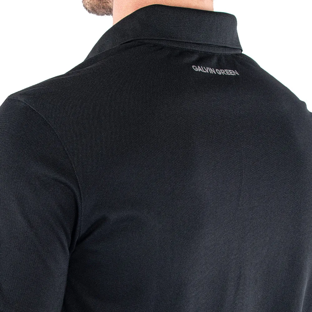 Galvin Green Maximilian Polo Shirt - Black Keep Going Strong