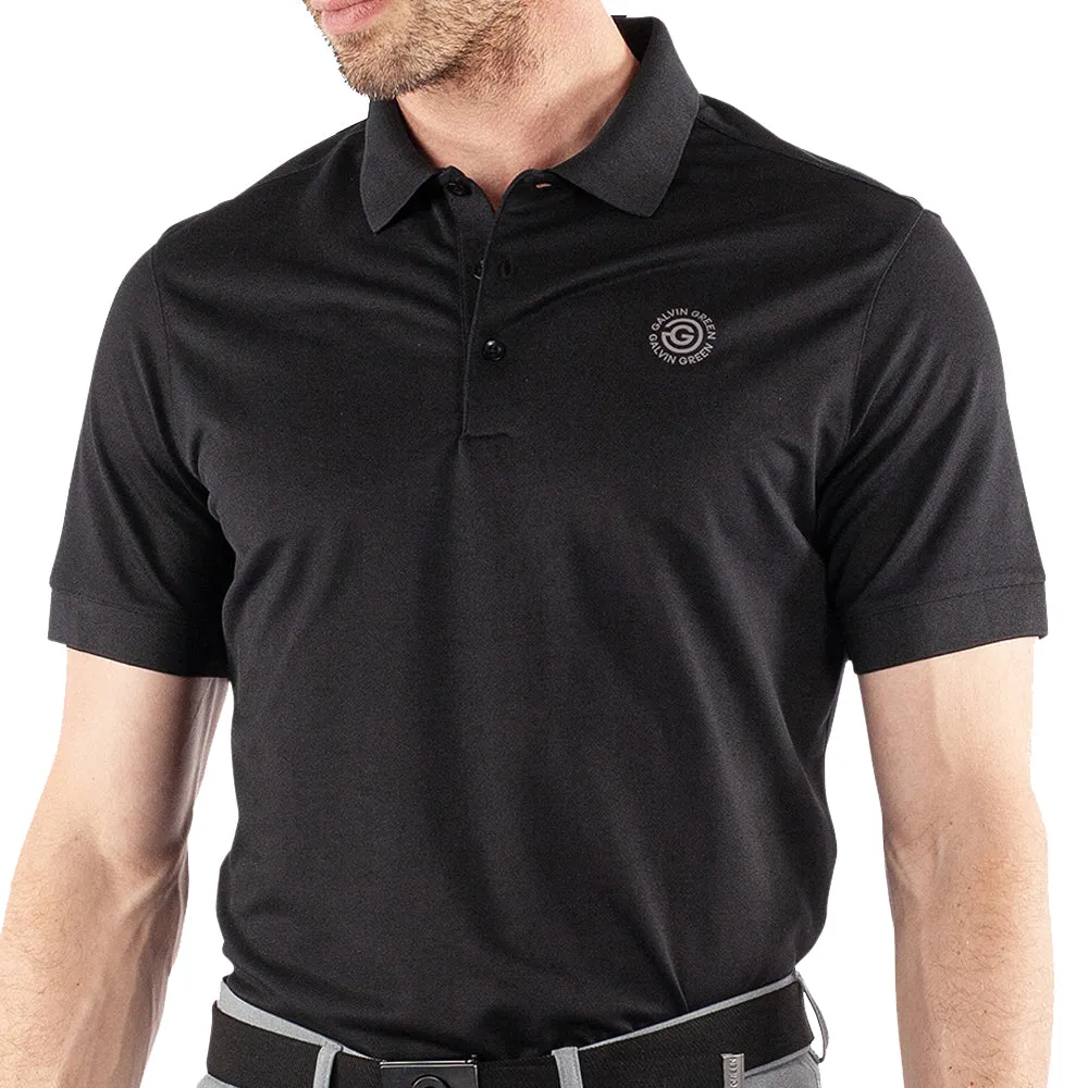 Galvin Green Maximilian Polo Shirt - Black Define Your Own Way Redefine Classic