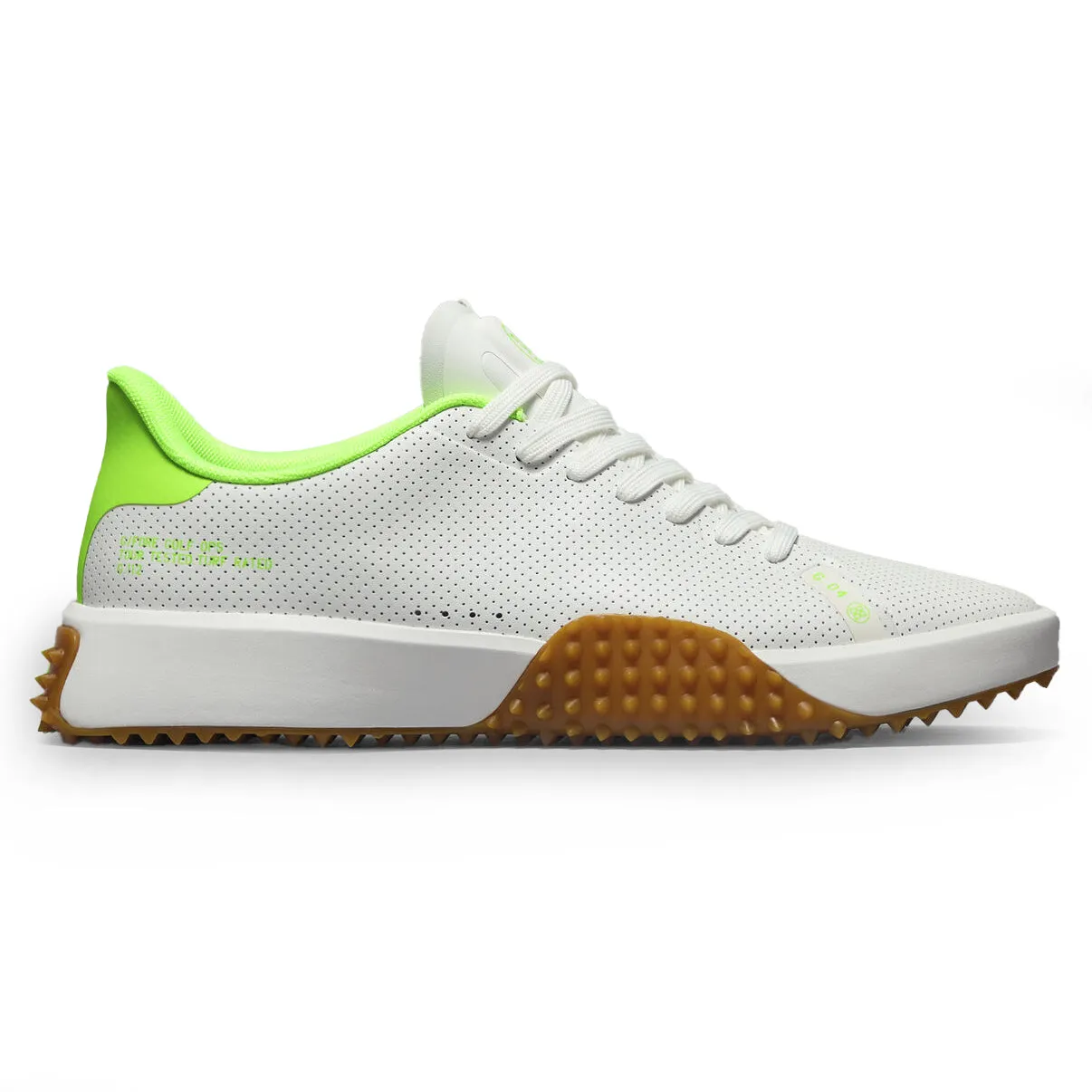 G/Fore G.112 Perforated Leather Golf Shoes - Snow/Gecko Own the Vibe
