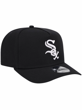 Chicago White Sox New Era MLB Team Pre-Curved 9FIFTY A-Frame Snapback Hat - Black