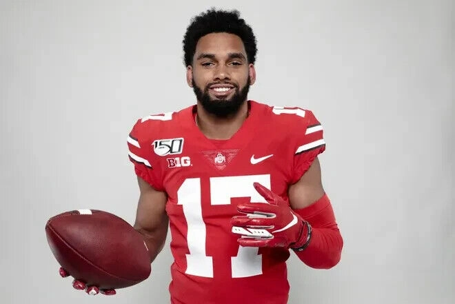 Chris Olave Signed Ohio State Buckeyes Jersey (JSA COA) Senior Wide Receiver