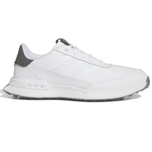 Cyber Monday Sale Walk Tall Adidas S2G 24 Spikeless Leather Waterproof Shoes - Ftwr White/Ftwr White/Charcoal