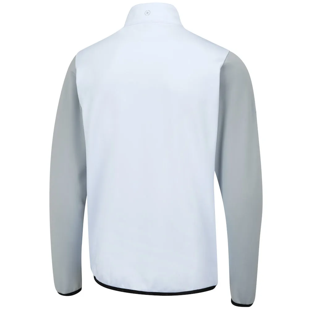 Ping Keon 1/2 Zip Pullover - White/Pearl Grey Father's Day Sale