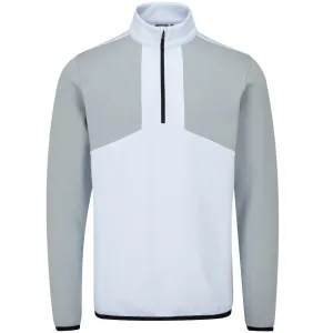 Never Just Walk Gear Up and Go Ping Keon 1/2 Zip Pullover - White/Pearl Grey