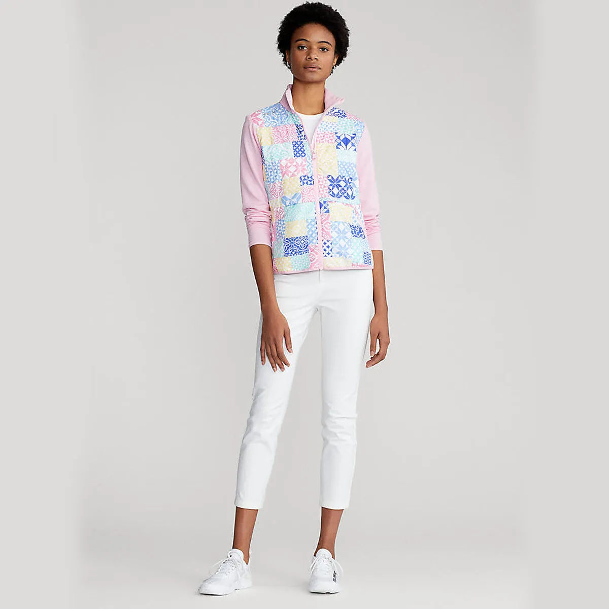 Rlx Ralph Lauren Women'S Cool Wool Hybrid Jacket - Taylor Rose/Patchwork The Fast Lane Choice Economical