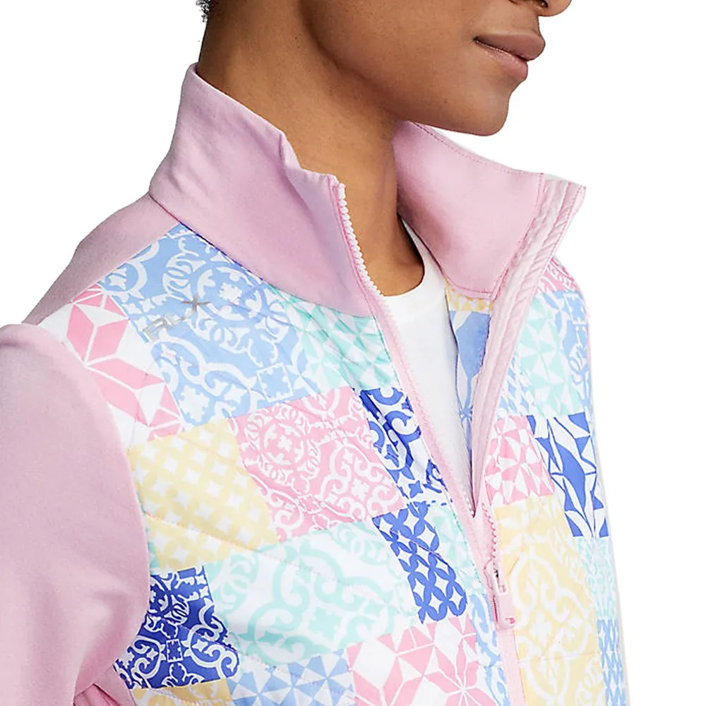 Rlx Ralph Lauren Women'S Cool Wool Hybrid Jacket - Taylor Rose/Patchwork Born to Stand Out
