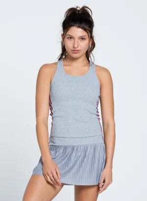 Back To School Sale Feel the Energy Berry Stripe Rib Tank