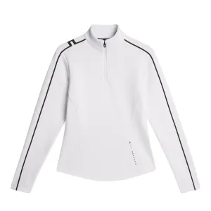 Independence Day Sale J.Lindeberg Women'S Nefe Quarter Zip Golf Mid Layer - White