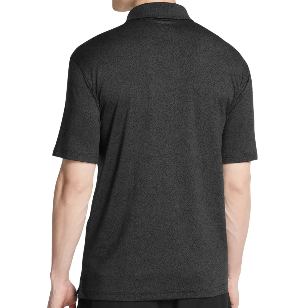 Break Boundaries Under Armour Playoff 3.0 Printed Polo Shirt - Black/Anthracite