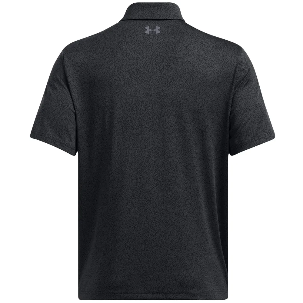 Break Boundaries Under Armour Playoff 3.0 Printed Polo Shirt - Black/Anthracite
