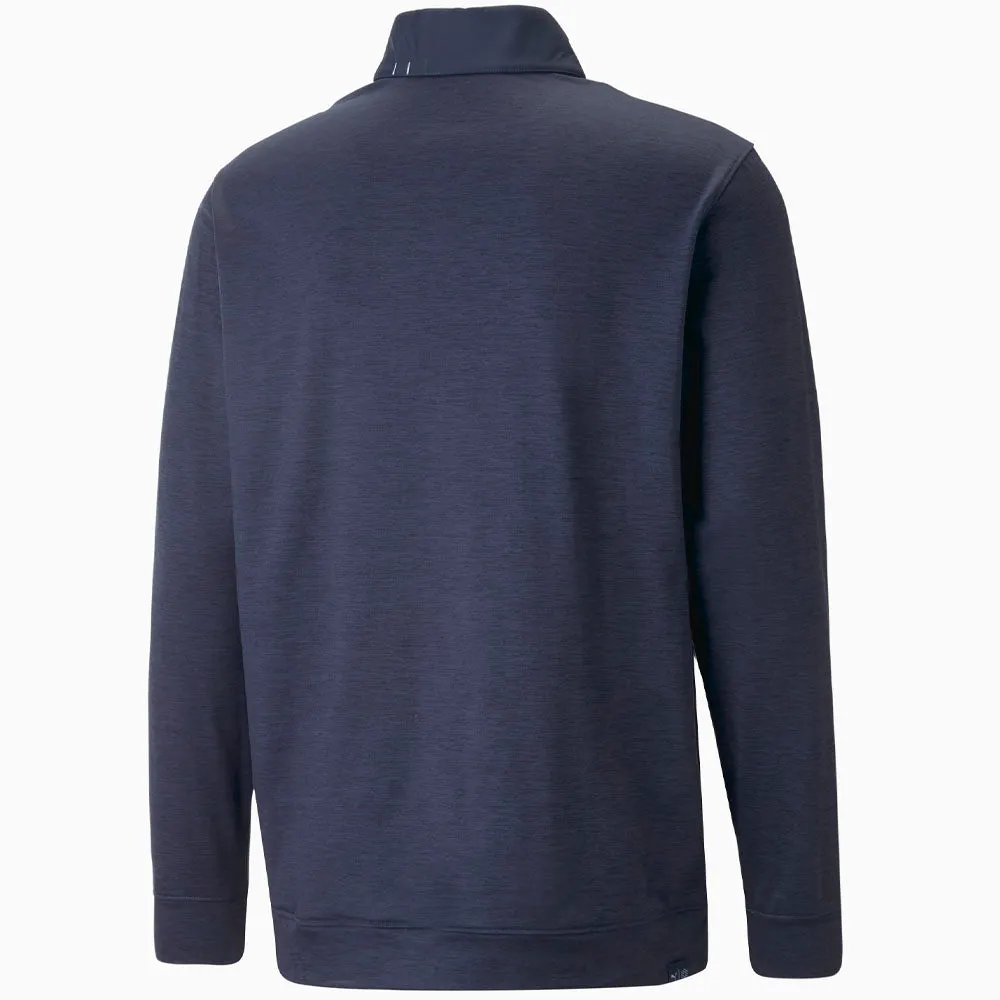 Puma Cloudspun Colour Block 1/4 Zip Pullover - Navy Blazer/Navy Blazer Heather Limited Time Offer