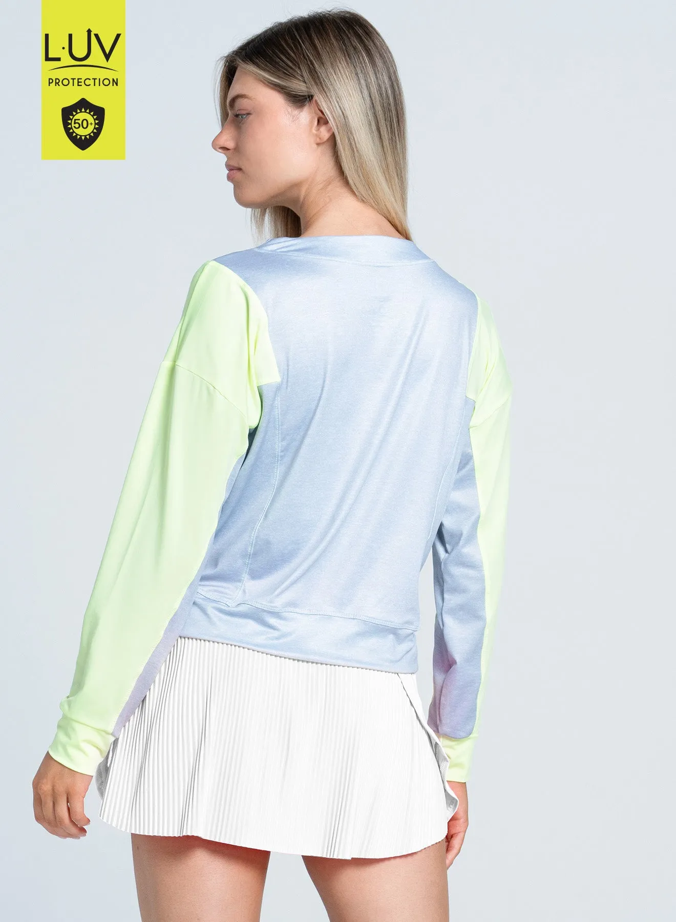 Colorblock Throw Over Long Sleeve Valentine's Day Sale
