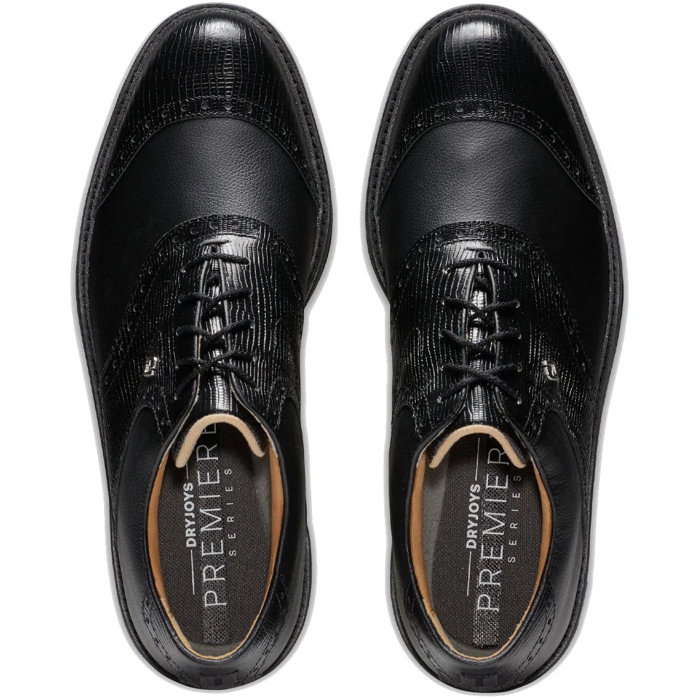 Deal Of The Century Black Friday Offer Footjoy Premiere Series Wilcox Spiked Waterproof Shoes - Black