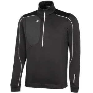 Galvin Green Dave 1/4 Zip Pullover - Black/White Christmas Day Sale Great Value