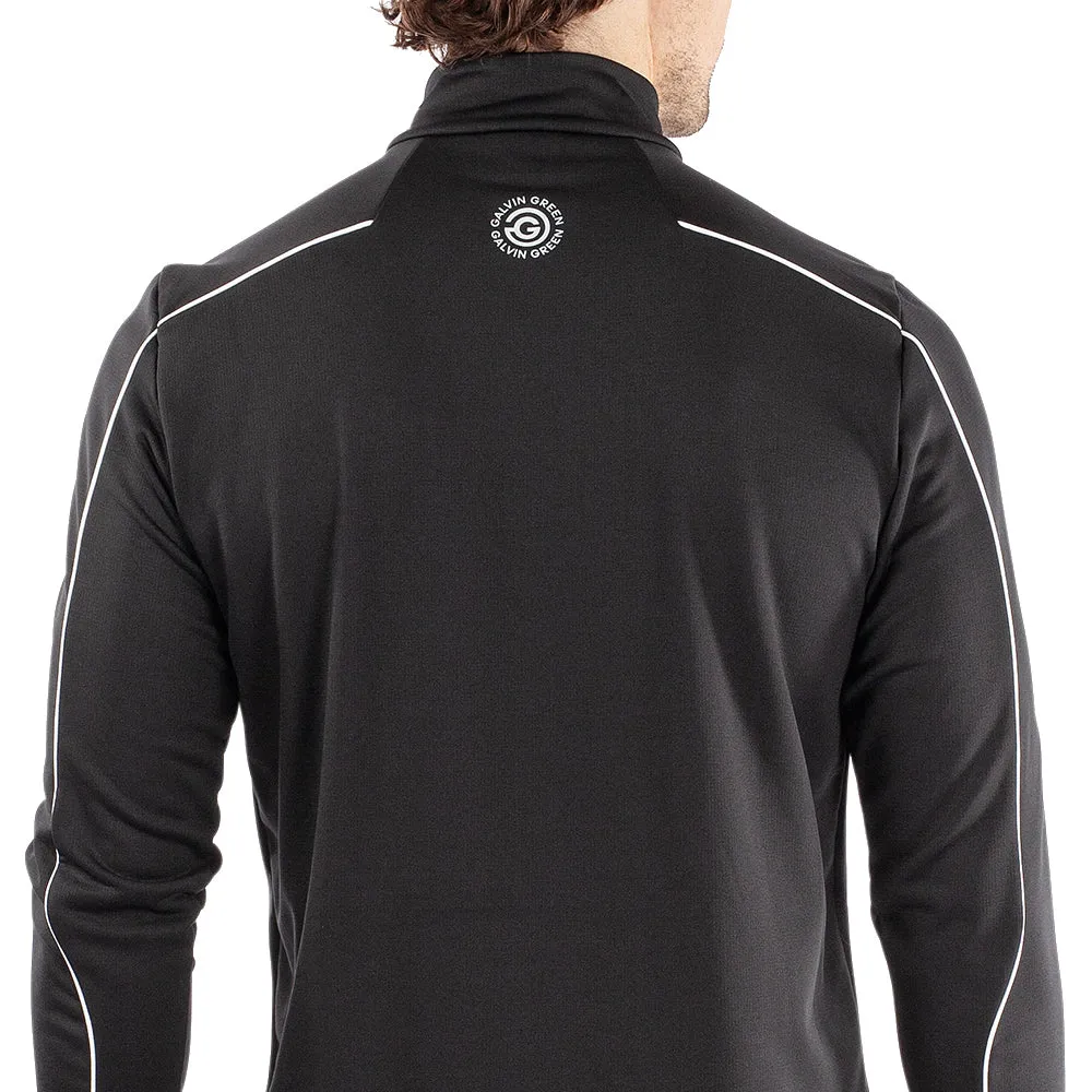 Stride with Confidence Own the Vibe Galvin Green Dave 1/4 Zip Pullover - Black/White