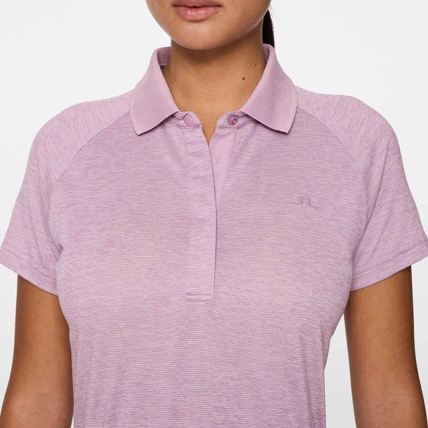 Style Meets Power Own Every Step J.Lindeberg Women'S Minnie Golf Polo Shirt - Very Grape Melange