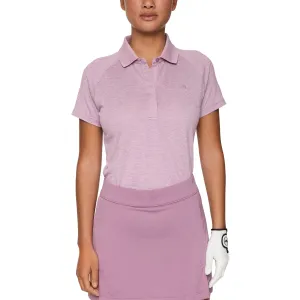 J.Lindeberg Women'S Minnie Golf Polo Shirt - Very Grape Melange Exclusive Deal