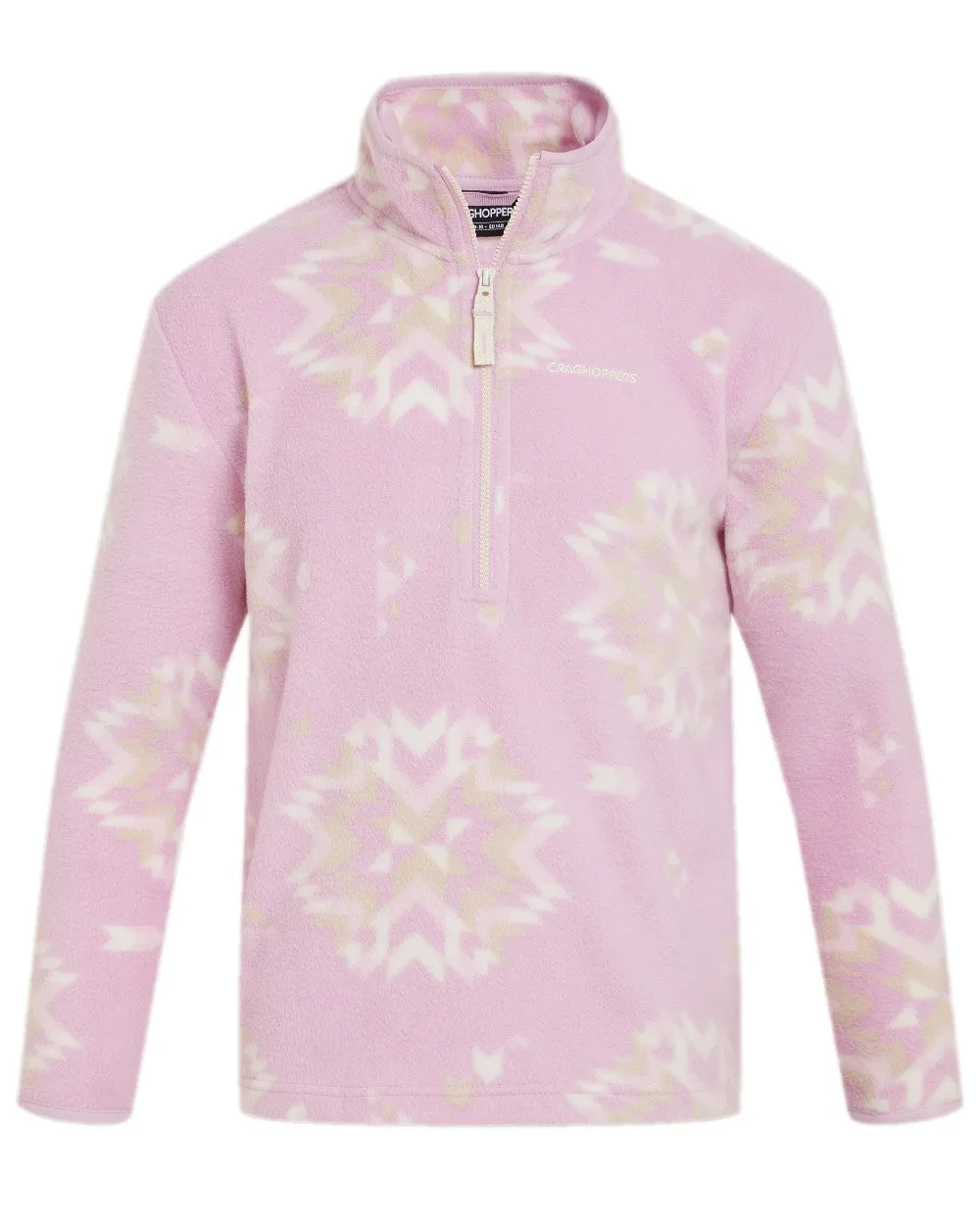 Craghoppers Childrens Calke Half Zip Fleece Jacket Walking Sherpa Fleece