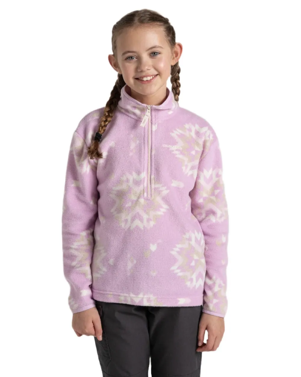 Craghoppers Childrens Calke Half Zip Fleece Jacket Walking Fleece Jackets