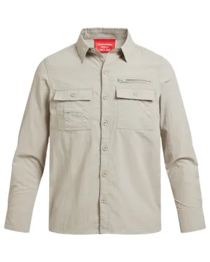 Craghoppers Childrens NosiLife Adventure Long Sleeved Shirt Quick-Dry Hiking Shirts
