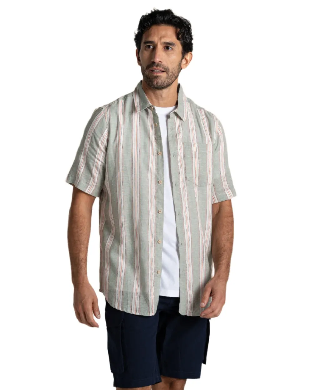 Craghoppers Mens Argino Short Sleeved Shirt Short Sleeve Button Shirts
