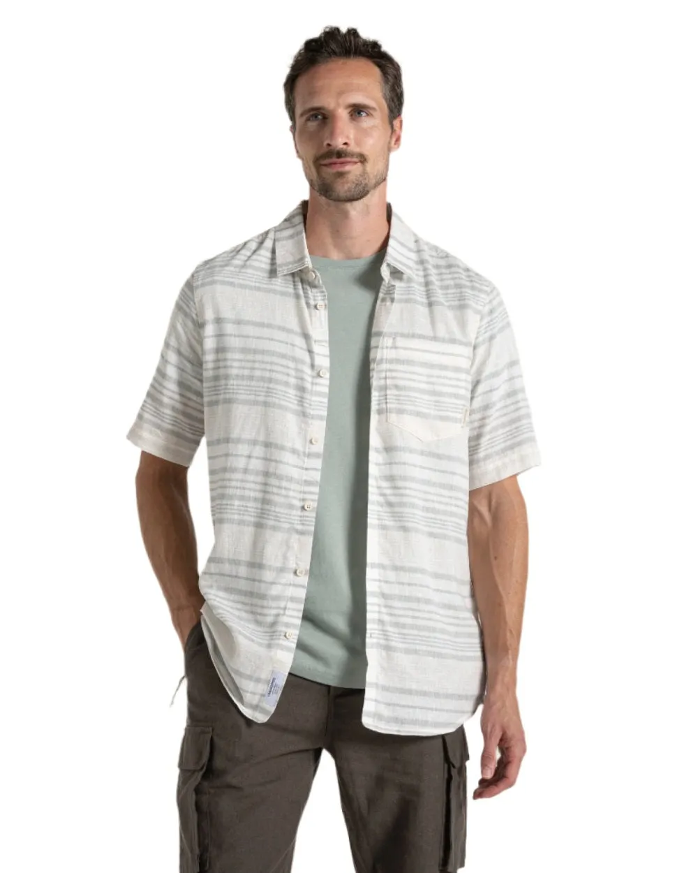 Craghoppers Mens Cartwright Short Sleeved Shirt Short Sleeve Button Shirts