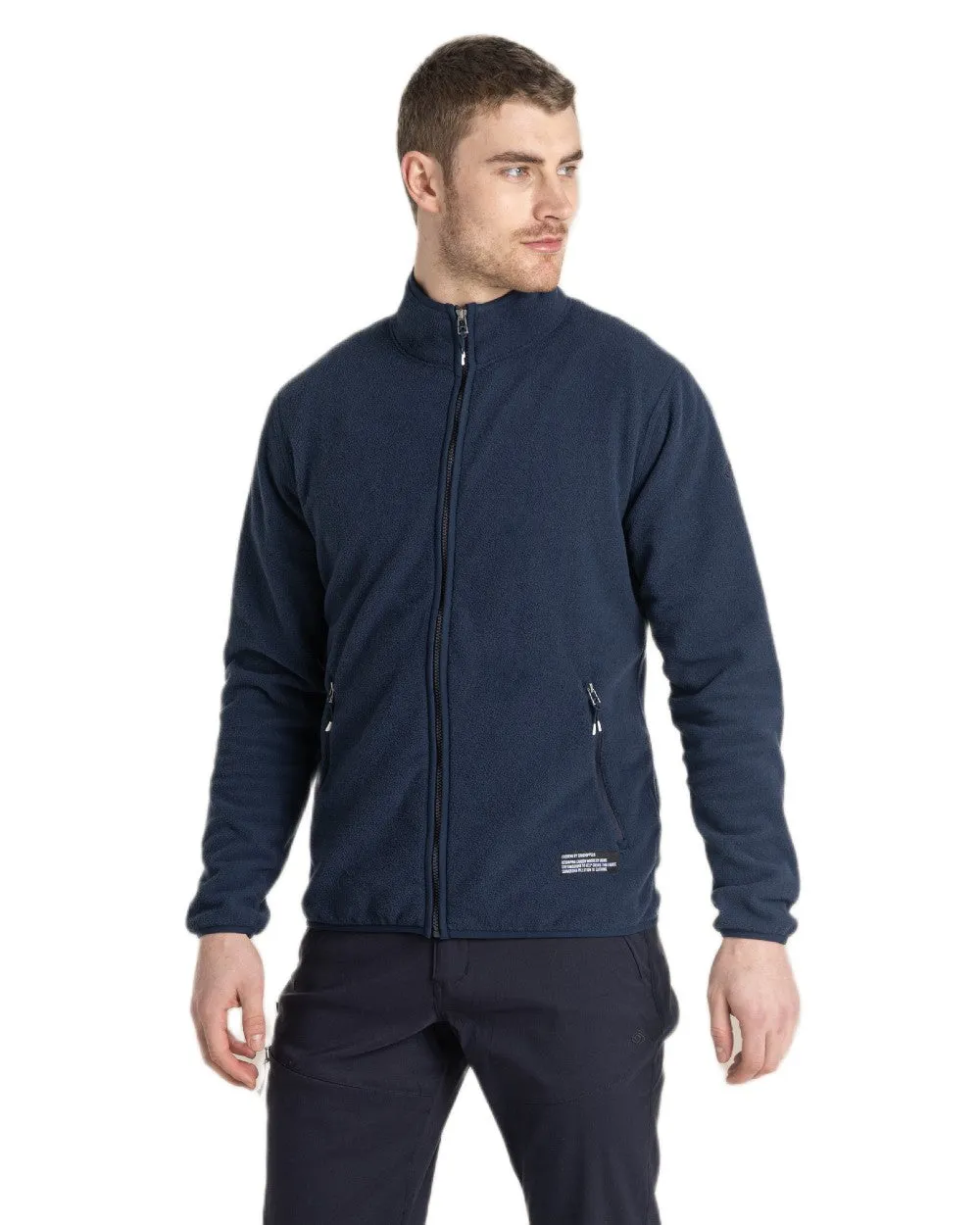 Craghoppers Mens CO2 Renu Full Zip Fleece Jacket Cotton Polo Shirts Men