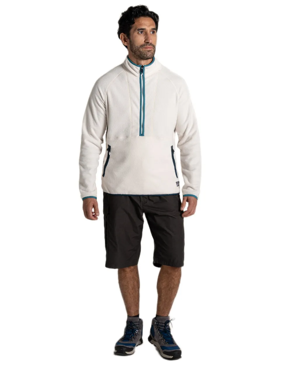 Craghoppers Mens CO2 Renu Half Zip Fleece Winter Flannel Shirts