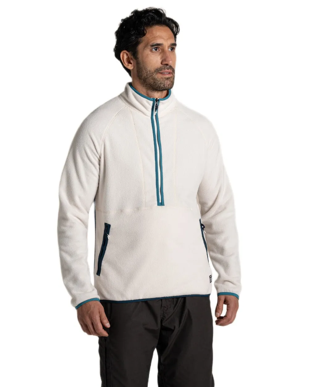 Craghoppers Mens CO2 Renu Half Zip Fleece Winter Flannel Shirts