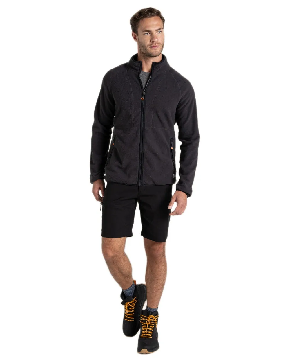 Craghoppers Mens CO2Renu II Full Zip Fleece Jacket Cotton Polo Shirts Men