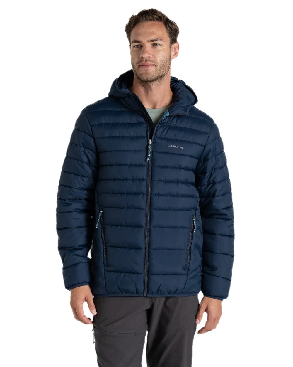 Craghoppers Mens Compresslite IX Hooded Insulating Jacket Hiking Waterproof Jackets