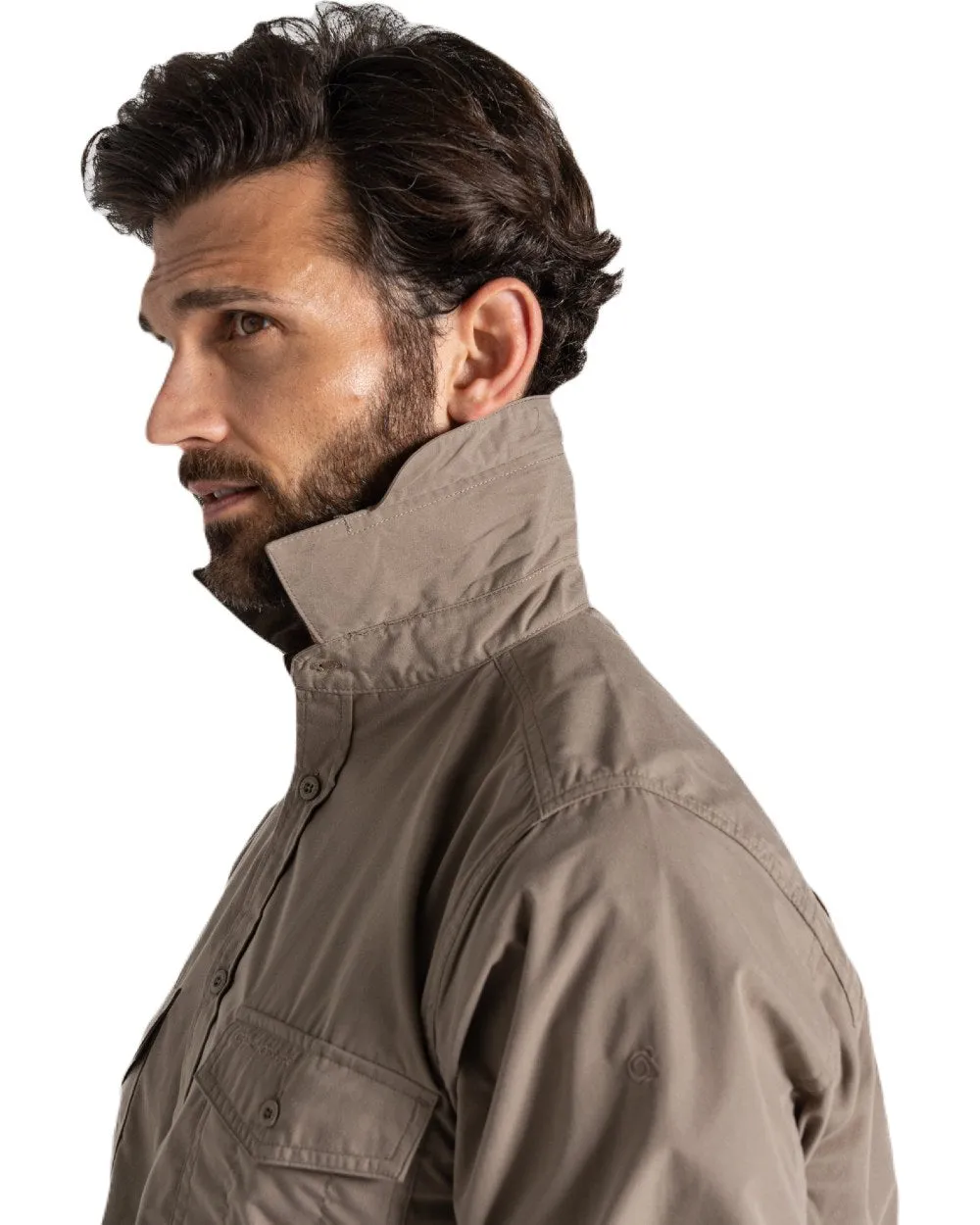 Craghoppers Mens Kiwi Long Sleeved Shirt Workwear Button Shirts