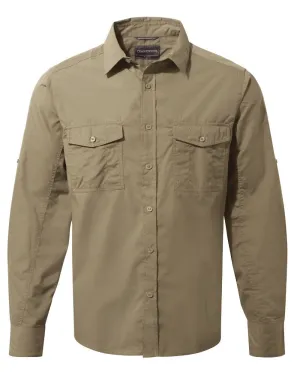 Craghoppers Mens Kiwi Long Sleeved Shirt Breathable Work Shirts