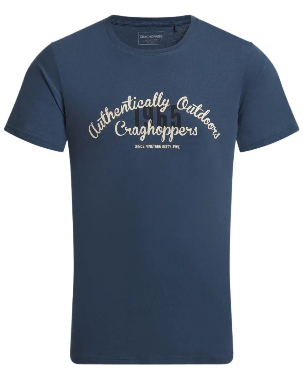 Craghoppers Mens Lucent II Short Sleeved T-Shirt Cotton Crew Neck Tees Men