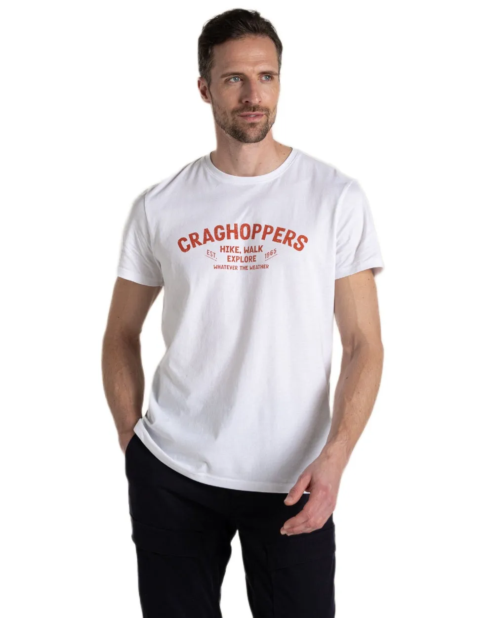 Craghoppers Mens Lucent Short Sleeved T-Shirt Classic Fit T-Shirts Men
