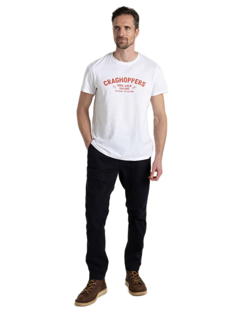 Craghoppers Mens Lucent Short Sleeved T-Shirt Classic Fit T-Shirts Men