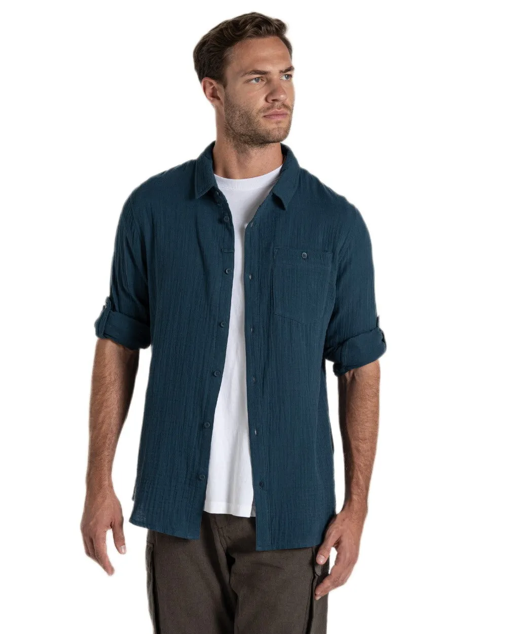 Craghoppers Mens Moro Long Sleeved Shirt Long Sleeve Casual Shirts