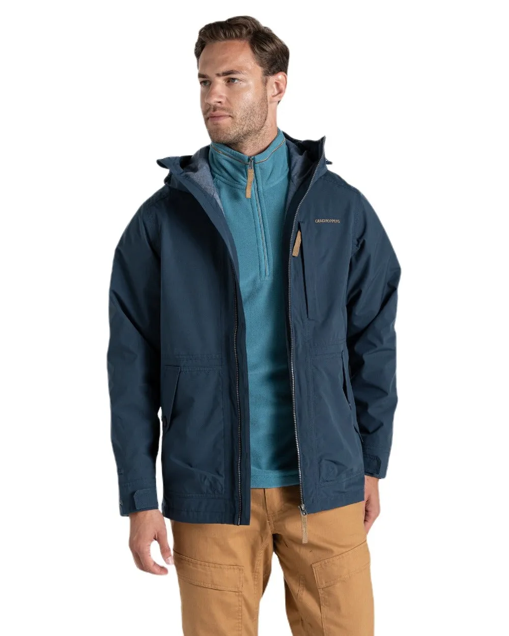 Craghoppers Mens National Trust Fairbrook Waterproof Jacket Lightweight Rain Jackets