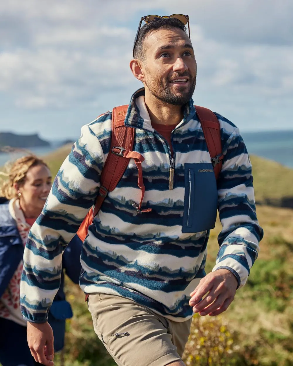 Craghoppers Mens National Trust Losehill Half Zip Fleece Top Walking Fleece Jackets