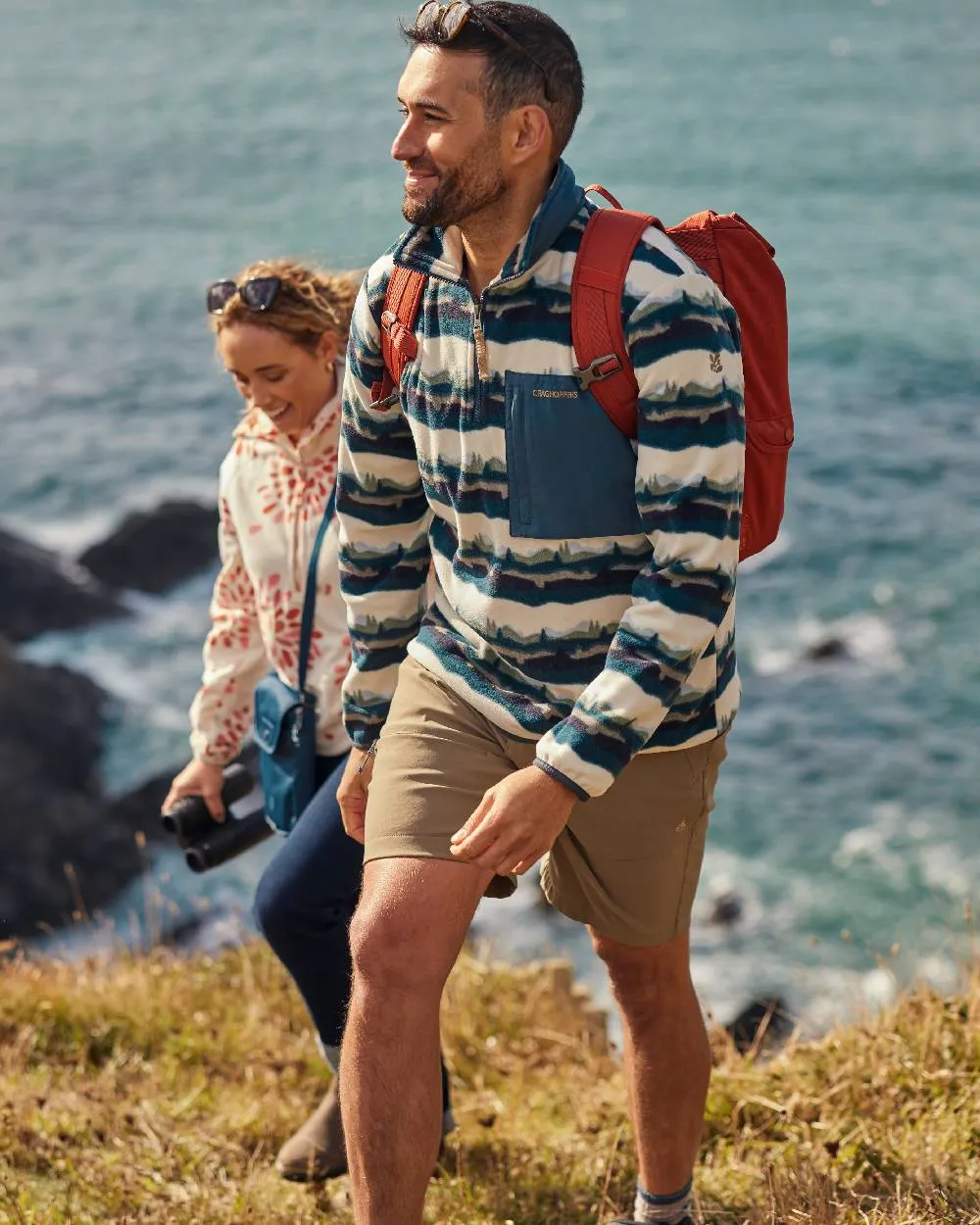 Craghoppers Mens National Trust Losehill Half Zip Fleece Top Winter Flannel Shirts