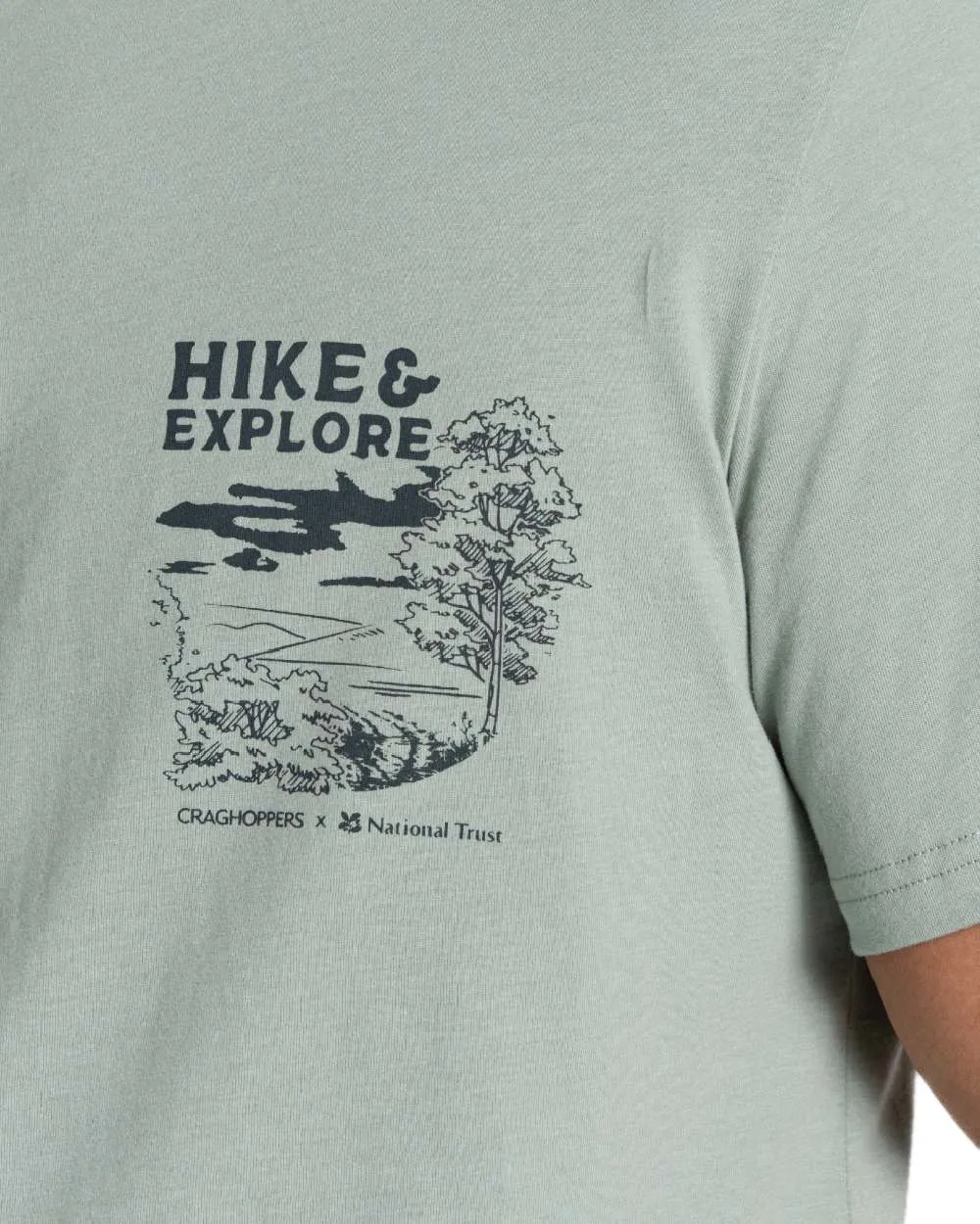 Craghoppers Mens National Trust Sabden Short Sleeved T-Shirt Classic Fit T-Shirts Men