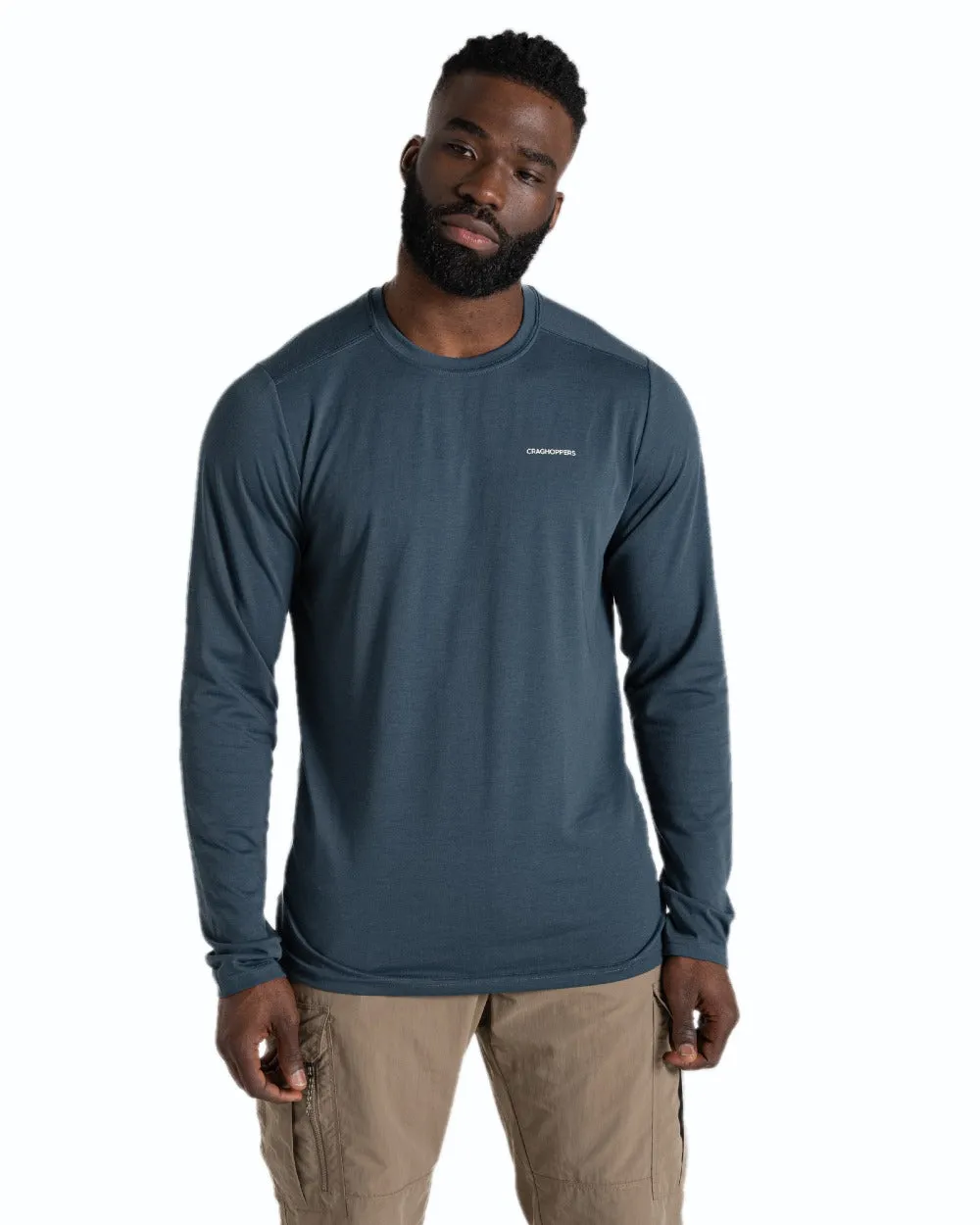 Craghoppers Mens Nosilife Abel Long Sleeved T-Shirt Warm Sweatshirts for Men