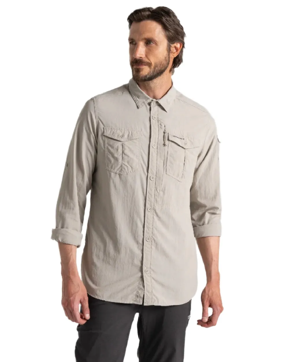 Craghoppers Mens NosiLife Adventure Long Sleeved Shirt III Bushcraft Flannel Shirts