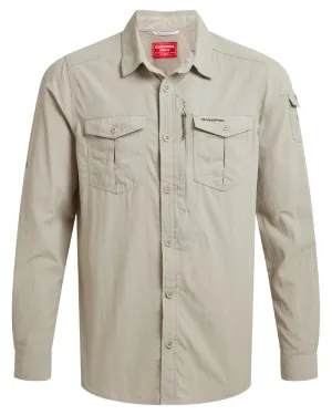Craghoppers Mens NosiLife Adventure Long Sleeved Shirt III Quick-Dry Hiking Shirts