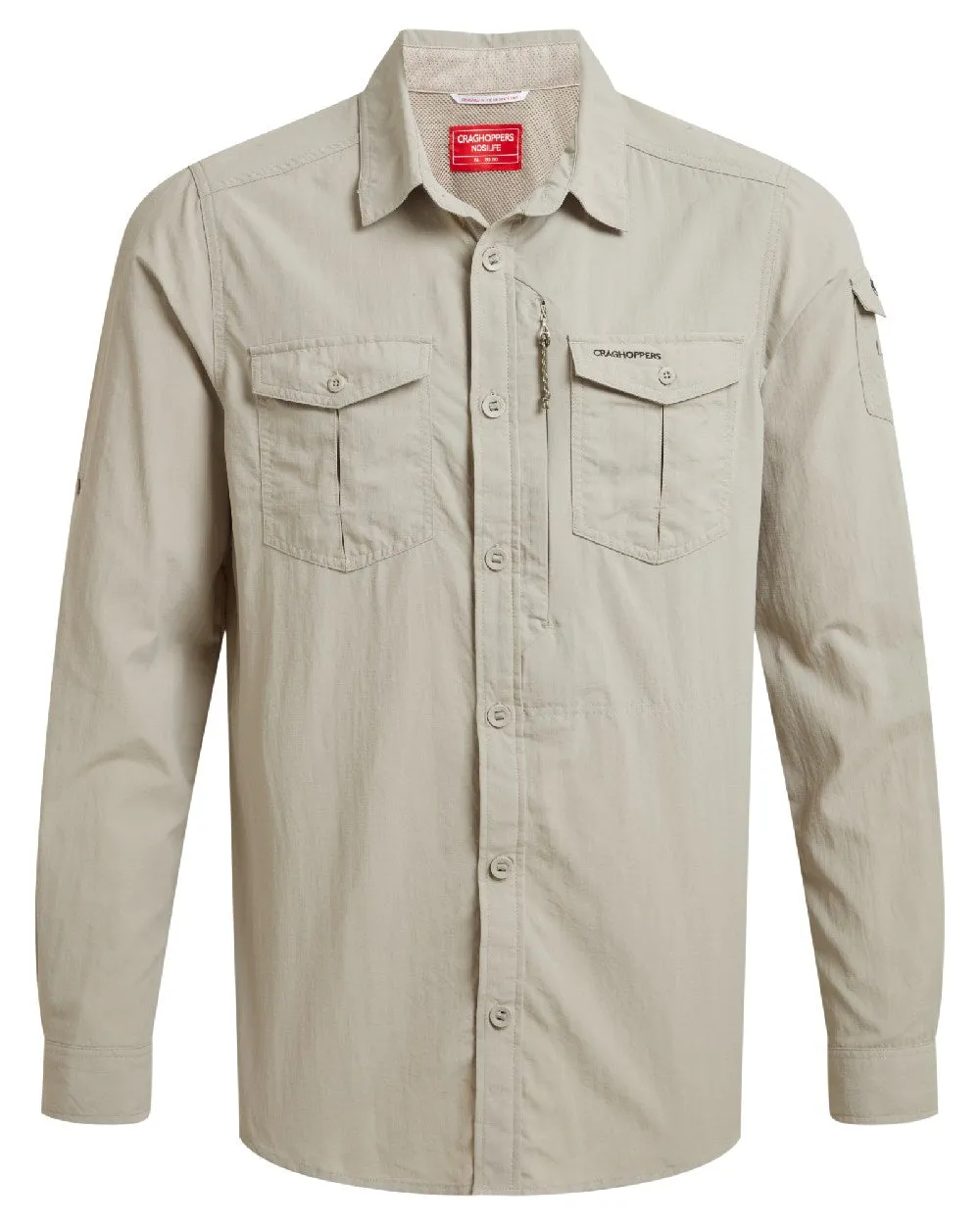 Craghoppers Mens NosiLife Adventure Long Sleeved Shirt III Quick-Dry Hiking Shirts