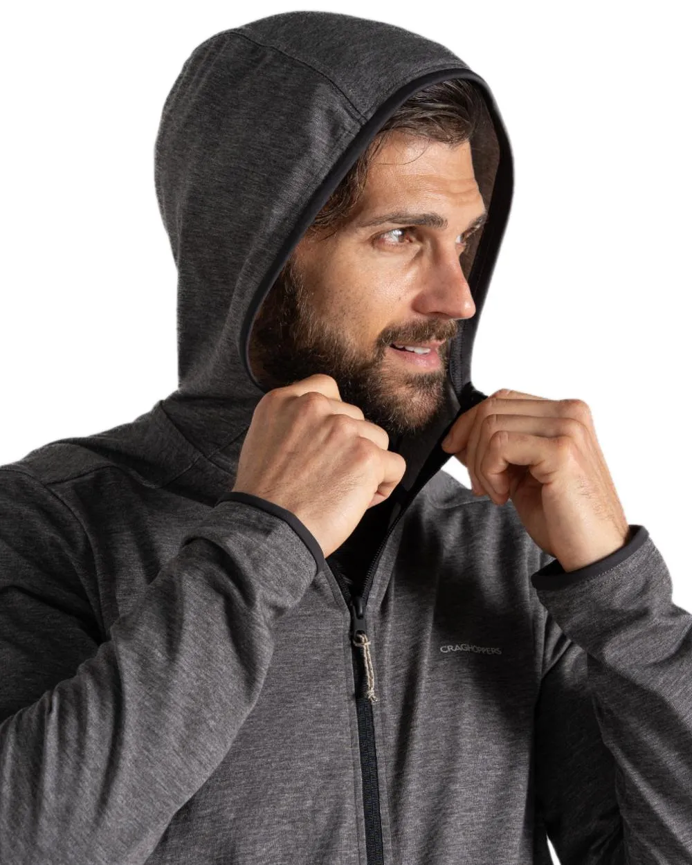 Craghoppers Mens NosiLife Deft Hooded Jacket Lightweight Rain Jackets