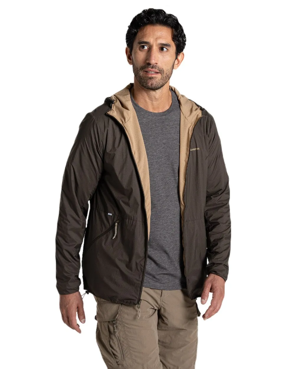 Craghoppers Mens NosiLife Ovis Reversible Jacket Lightweight Rain Jackets