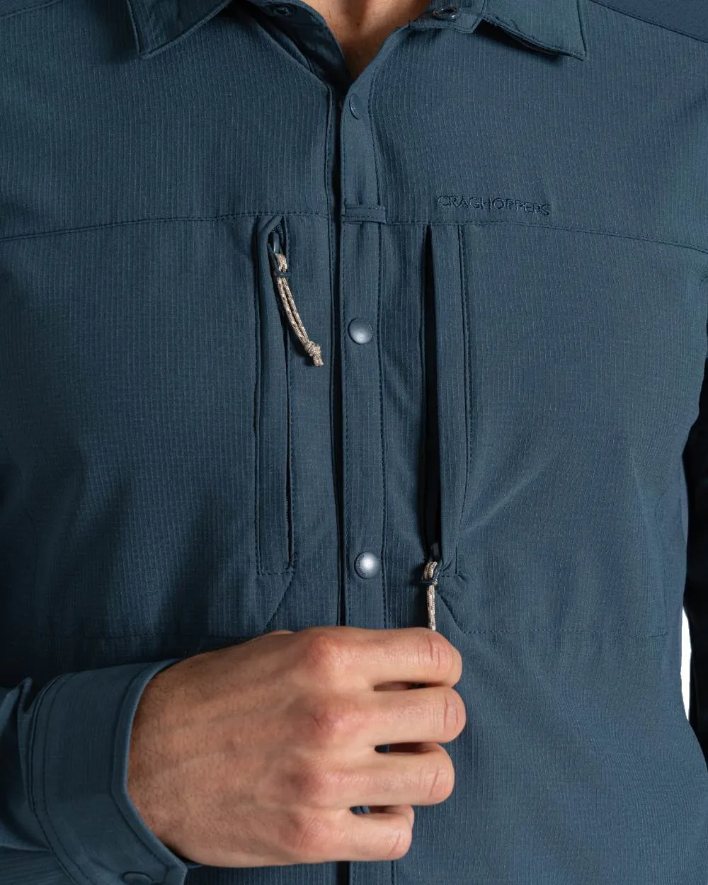 Craghoppers Mens NosiLife Pro Long Sleeved Shirt V Hiking Shirts for Men