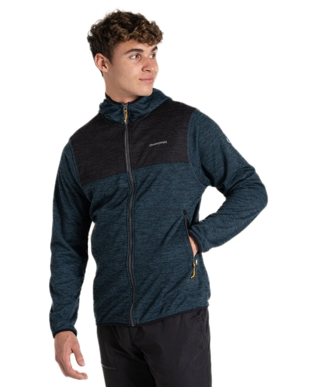 Craghoppers Mens Travos Full Zip Fleece Hooded Jacket Men's Jackets and Coats