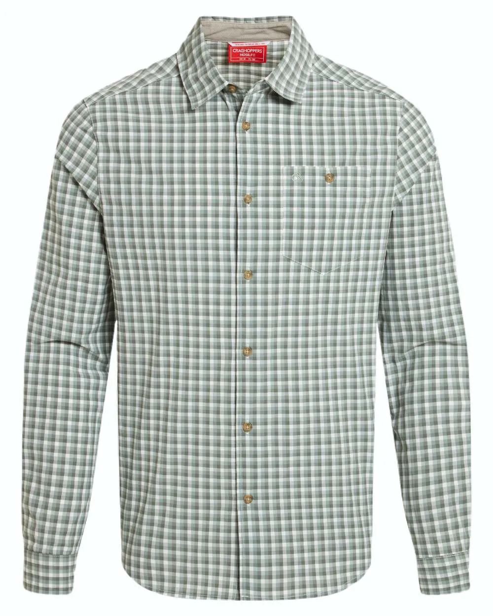 Craghoppers NosiLife Nuoro Check Long Sleeved Shirt Classic Long Sleeve Shirts Men